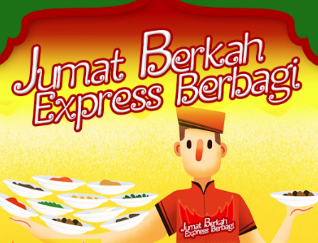 Al Hamdulillah  'Jumat Berkah, Express Berbagi' 232 Nasi Padang 